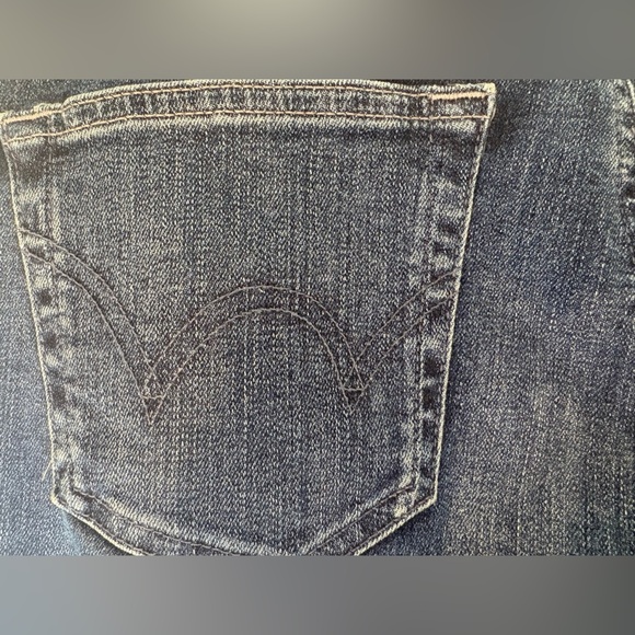 EUC - Edwin Anthropologie Pixie 9" Mid-Rise Skinny Jeans Dark Indigo Wash - Picture 4 of 12